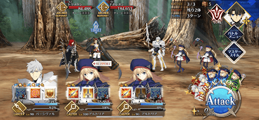 fgo-弓の修練場（極級）エネミー画像