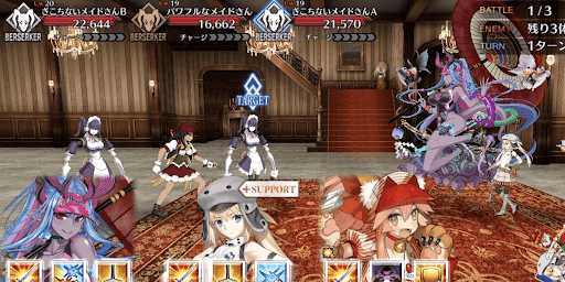 fgo-貿易戦略 メイド喫茶で事業管理を学ぶ_バトル1