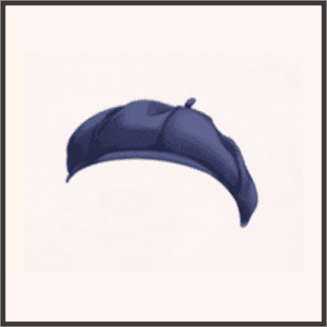 絵描きのベレー帽（青）
