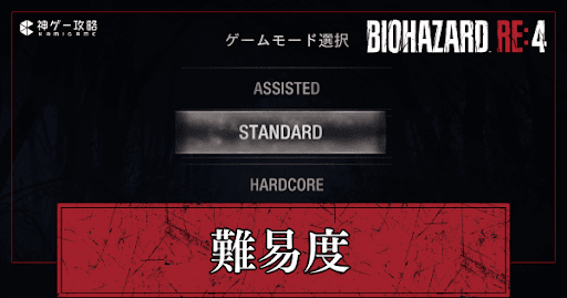 難易度の違いと変更方法
