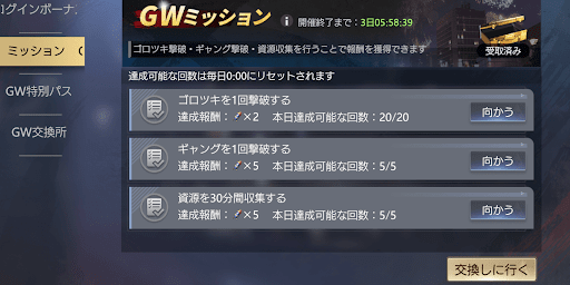 4種類のGWイベントが開催しています