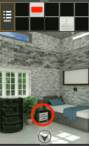 GarageHouse_ベットの隣の棚_真ん中の棚を拡大する