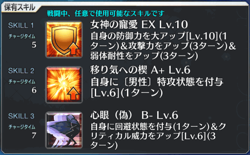 fgo-オリオンスキル一覧