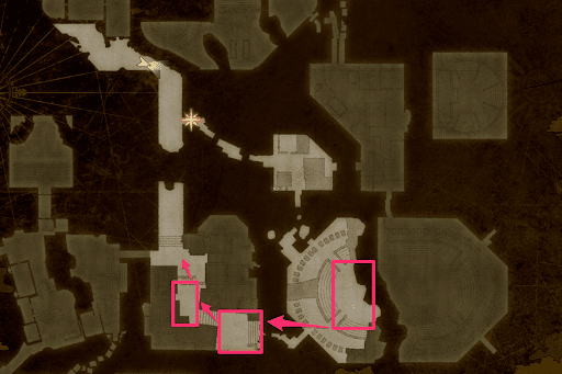 ヴァルキリーエリュシオン_鍛冶屋の願い_目的地へのマップ2