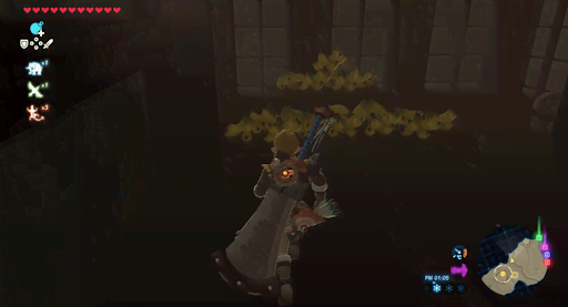 BotW_バナナを使った奥への進み方