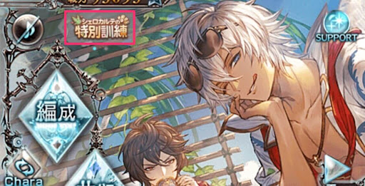 マイページ内の特別訓練アイコンを選択