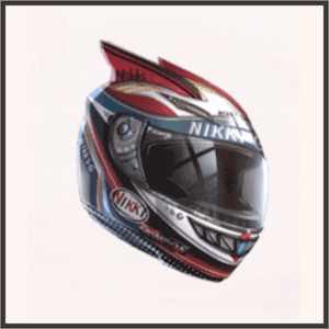 焔のヘルメット