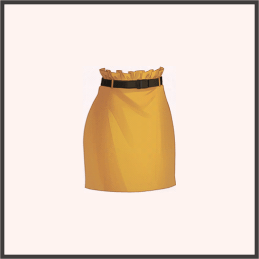 オフィスミニスカート（黄）