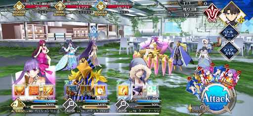 fgo-水着のサーヴァントが集まっている1戦