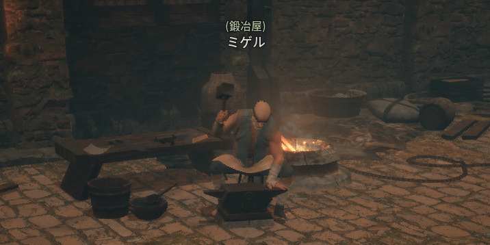 ダークディセンバー_鍛冶屋で分解を選ぶ