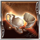 割れたティーカップ