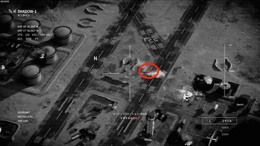 化学兵器を狙ってくる戦車を破壊する