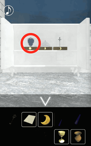 月の見える城からの脱出_半月の石入手まで