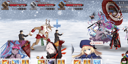 fgo-ルート整備大作戦！パウダーダスト級_バトル1