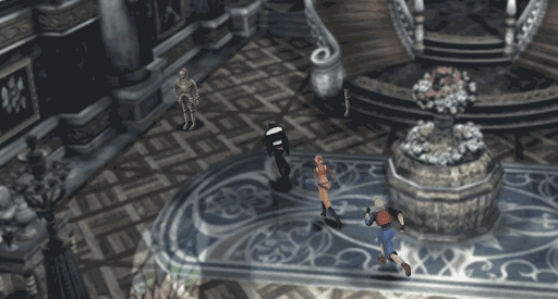 屋敷の甲冑を調べる