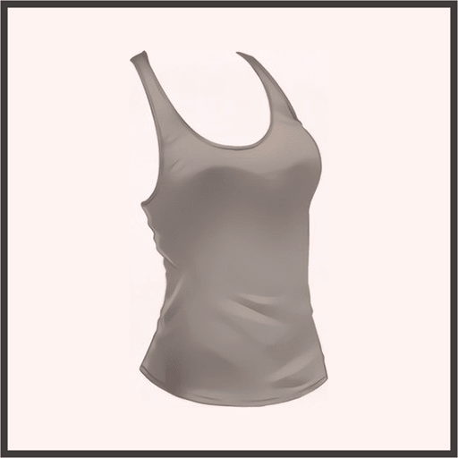 スリムタンクトップ（灰）