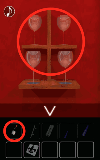 月の見える城からの脱出_トランプのマーク