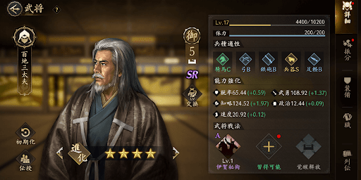 統御が足りない場合はSR武将も検討しよう