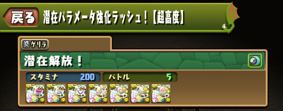 潜在パラメータ強化ラッシュ