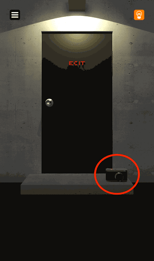 脱出ゲーム非常階段_1階_画面右下のカメラを入手する
