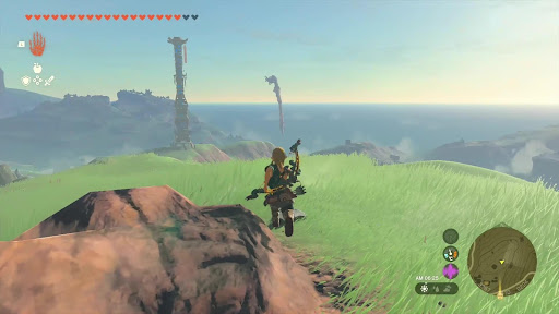 鳥望台に向かってまっすぐに進む