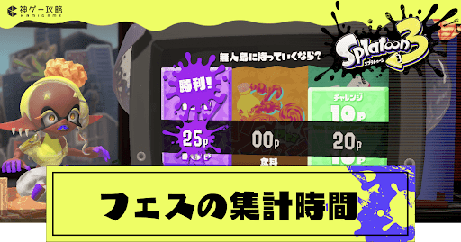 フェスの集計時間と報酬配布のタイミング