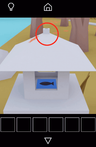 Dango_灯篭の上部をタップする