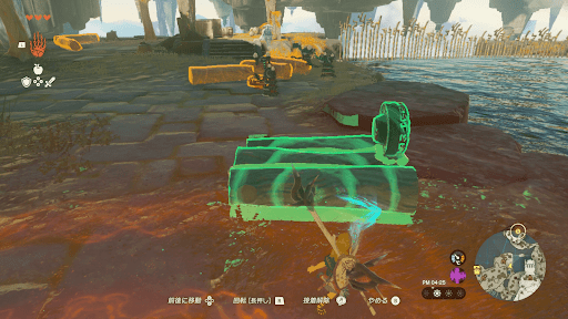 イカダを組み立てて東へ渡る