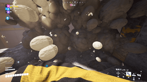 粘着グレネードで壁を作る