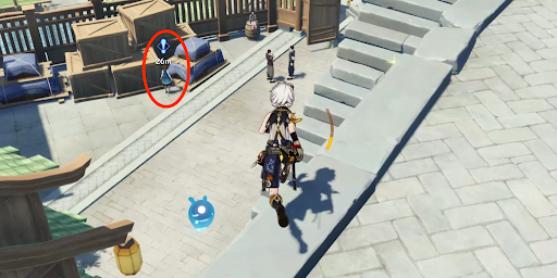 璃月港の金庫近くにいる霖鈴