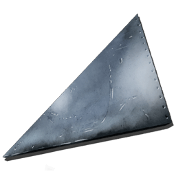 傾斜付きの金属の壁（右）