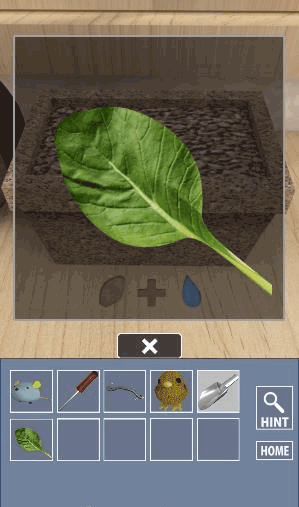 インコ脱出2_葉っぱの入手