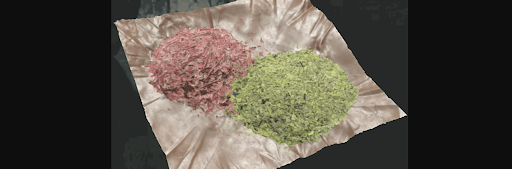 「緑+赤」で体力大回復