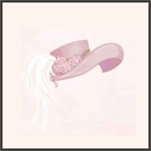 SR-ピンクの薔薇帽子