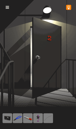 脱出ゲーム非常階段_2階_2階はボックス無し