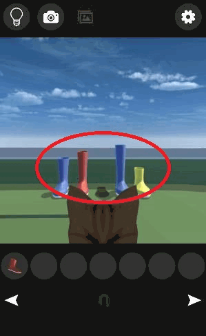 大漁旗～謎解きにゃんこ13～_赤いハンドル