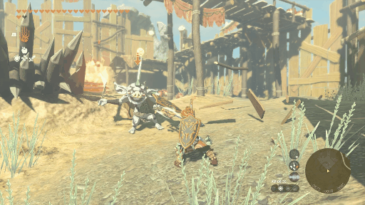 フィニッシュで吹き飛ばせる