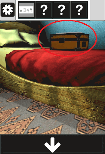 アンティークルームの謎_半分になっている鍵の入手