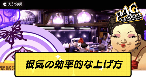 根気の効率的なあげかた