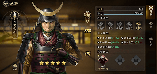 シーズン4から登場する武将