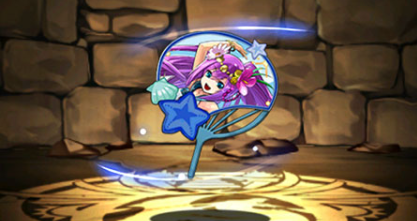 ビーチバレーの女神・ラクシュミーのうちわ