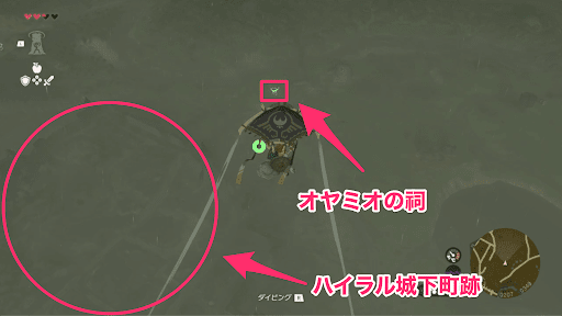 ダイビングとパラセール