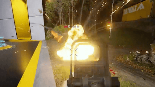 爆発で敵にダメージを与える地雷