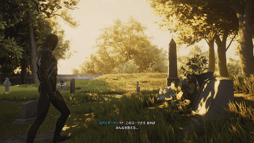 ピーターでメイおばさんのお墓参りをする