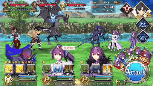 fgo-幻の大河で資源収集_バトル