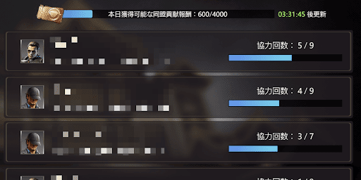 同盟メンバーに協力できる