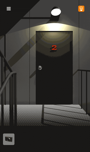 脱出ゲーム非常階段_2階_扉をタップする