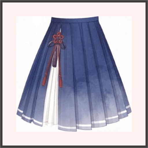 青墨華-スカート