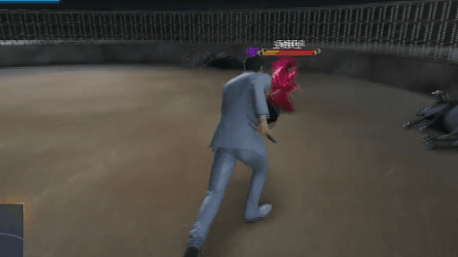 琉球スタイルで発砲後の隙に攻撃する