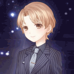 ストライプの紳士